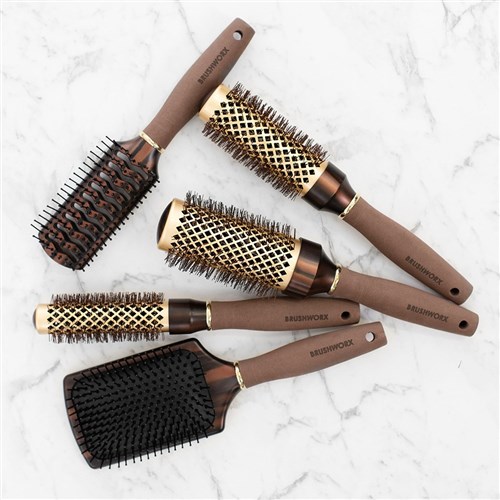 Brushworx Brazilian Bronze Paddle Hair Brush 