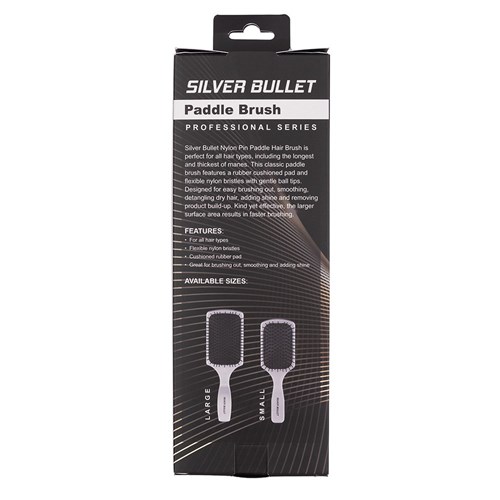 Silver Bullet Nylon Pin Paddle Brush Large