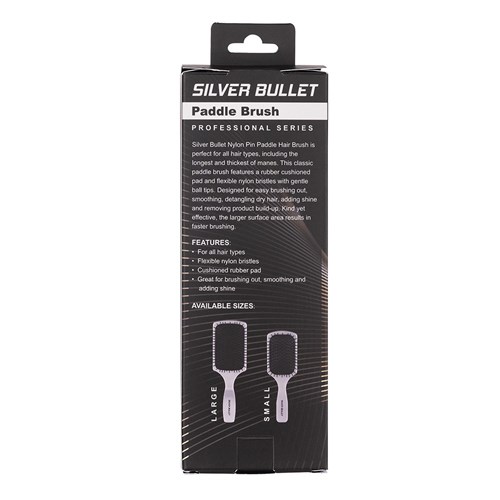 Silver Bullet Nylon Pin Paddle Brush Small