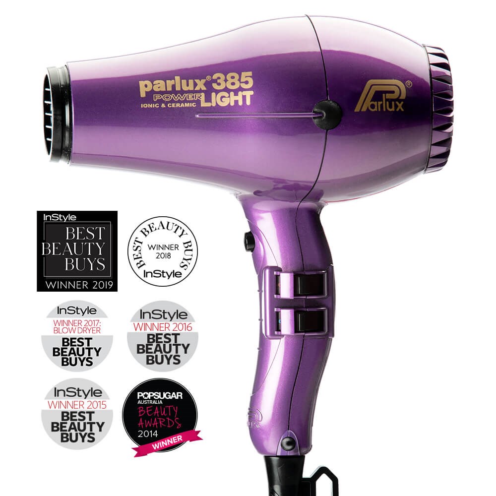 Parlux 385 Power Light Ceramic Ionic Hair Dryer Violet - Salon Saver