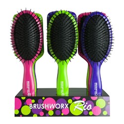 Brushworx Rio Hair Brush Display 9pc 