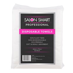 Salon Smart Disposable Towels White 50pk