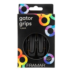 Framar Gator Grip Clips 4pk Black