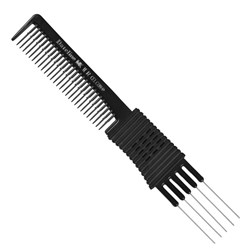 Dateline Professional Black Celcon MK11R Metal Teasing Comb