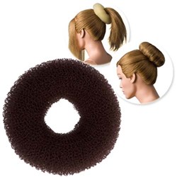 Dress Me Up Hair Donut Brown - Large, Regular