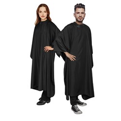 SALON SMART CAPE SMOOTH ME AV001 W/REPELENT POLYESTER EVA COLLAR PLST SNAPS 128x148 260T