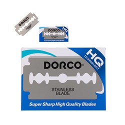 Dorco Stainless Steel Hair Razor Blades 100pk