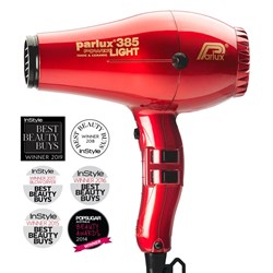 Parlux 385 Power Light Ceramic Ionic Hair Dryer Red
