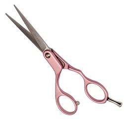 Iceman 5.5" Cool Pink Left-Handed Scissors - Hand Honed Blades