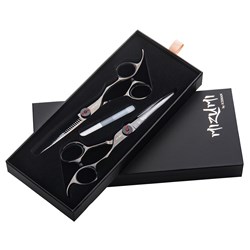 Iceman Mizumi Senshi 6” Hairdressing Scissors Thinner Set Black