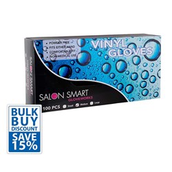 Salon Smart Bulk Buy Vinyl Gloves Clear Medium 300pk