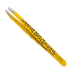 Rubis Slant Tweezer Yellow Leopard