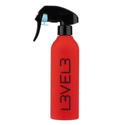 LVL3 RED WATER SPRAY BOTTLE R009-6R RUBBERIZED LEVEL3 L3VEL3