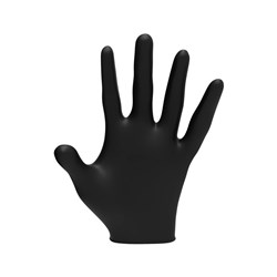 LVL3 NITRILE GLOVES BLACK LGE 11102 100PC LEVEL3 L3VEL3