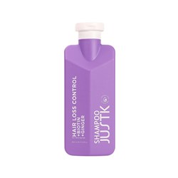 JUSTK HAIR LOSS CON SHAM 300ml BIOTIN & GINGER SHAMPOO HAIR LOSS CONTROL FOR THINNING