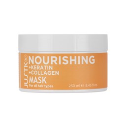 JUSTK NOURISHING MASK 250ml KERATIN & COLLAGEN FOR ALL HAIR TYPES
