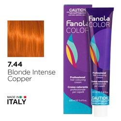 Fanola Color Hair Colour 7.44 Blonde Intense Copper