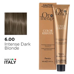 Fanola Oro Therapy Color Keratin Hair Colour 6.00 Intense Dark Blonde
