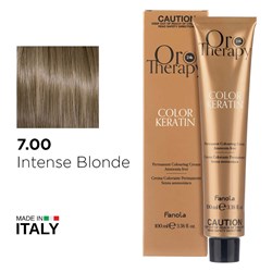 Fanola Oro Therapy Color Keratin Hair Colour 7.00 Intense Blonde
