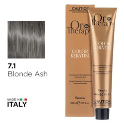 ORO 7.1 KERATIN BLONDE ASH 1056327 COLOUR 100ML FANOLA