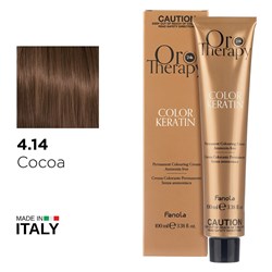 ORO 4.14 KERATIN COCOA COLOUR 1056335  100ML FANOLA