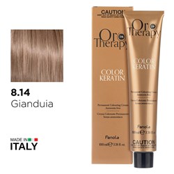 ORO 8.14 KERATIN GIANDUIA 1056339 CHOCOLATE COLOUR 100ML FANOLA
