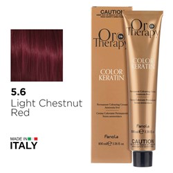 ORO 5.6 KERATIN LT CHESTNUT RD 1056359 RED 100ML FANOLA
