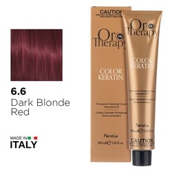 ORO 6.6 KERATIN DRK BLONDE RED 1056360 COLOUR 100ML FANOLA