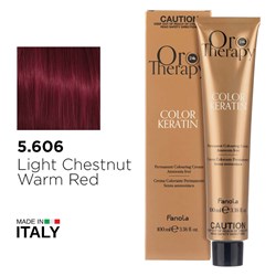 ORO 5.606 KERATIN LT CHEST WAR 1056361 WARM RED COLOUR FANOLA 100ML