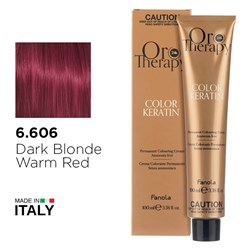 ORO 6.606 KERATIN DARK BL WARM 1056362 RED COLOUR 100ML FANOLA