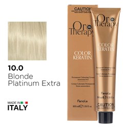 ORO 10.0 KERATIN EXTRA BLONDE 1056369 PLATINUM EXTRA COLOUR 100ML FANOLA