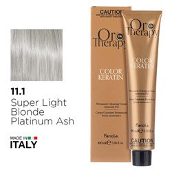 ORO 11.1 KERATIN SUPERLIGHT BL 1056373 BLONDE PLAT ASH COLOUR FANOLA 100ML