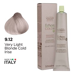 Echos Color Vegan Hair Colour 9.12 Very Light Blonde Cold Irise