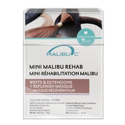 Malibu C Mini Malibu Rehab Wefts Extensions Treatment 12pc