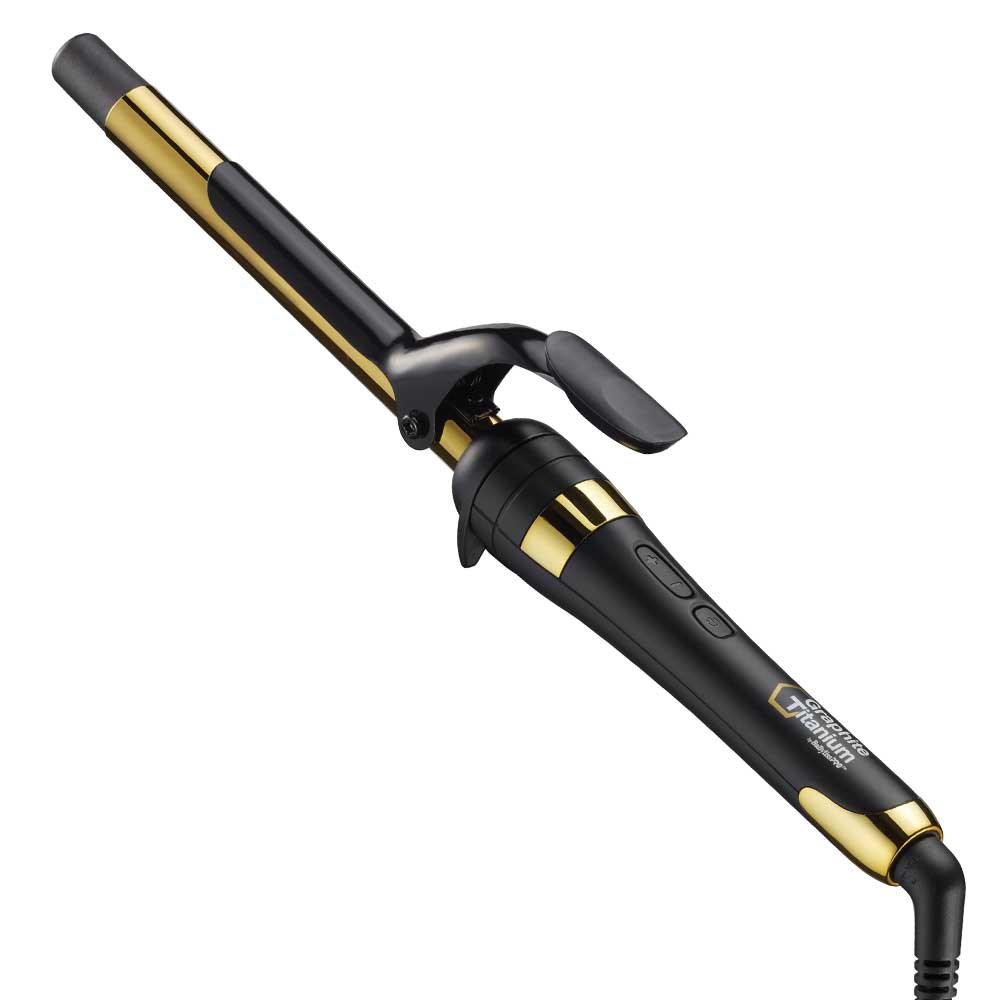 Graphite Titanium by BaBylissPRO Ionic Curling Iron 19mm Salon Saver