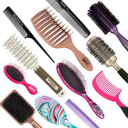 hair brushes and combs