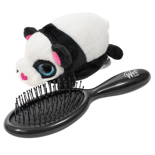 WetBrush Plush Panda Hair Brush Side view