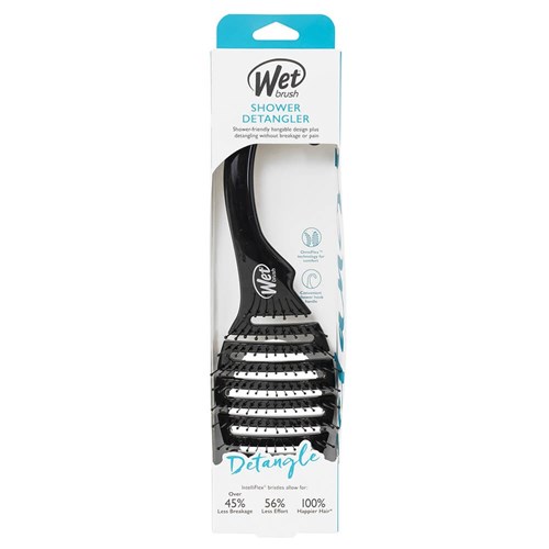 WetBrush Shower Detangler Hair Brush Black