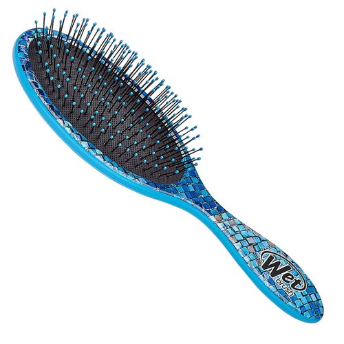 WetBrush Magic Garden Detangler Hair Brush Blue Mosaic