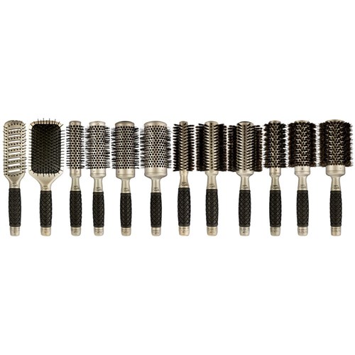 Brushworx Keratin Silk Ceramic Porcupine Hot Tube Hair Brush - Medium