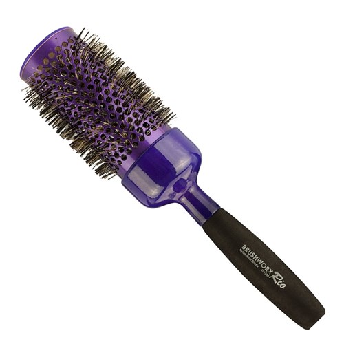 Brushworx Rio Purple Jumbo Ceramic Hot Tube Hair Brush