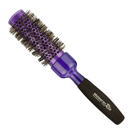 Brushworx Rio Purple Large Ceramic Hot Tube Hair Brush