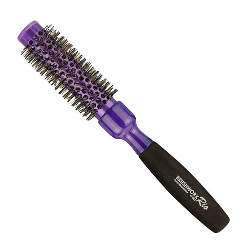 Brushworx Rio Purple Medium Ceramic Hot Tube Hair Brush