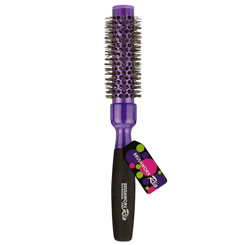 Brushworx Rio Purple Medium Ceramic Hot Tube Hair Brush