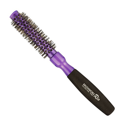 Brushworx Rio Purple Small Ceramic Hot Tube Hair Brush