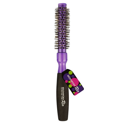Brushworx Rio Purple Small Ceramic Hot Tube Hair Brush