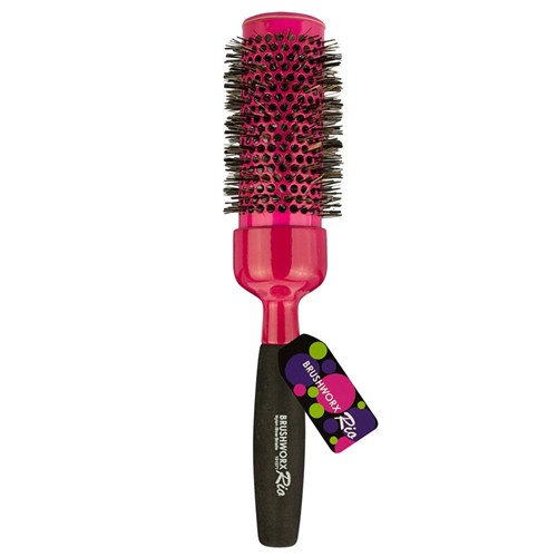 Brushworx Rio Pink X-Large Ceramic Hot Tube Hair Brush
