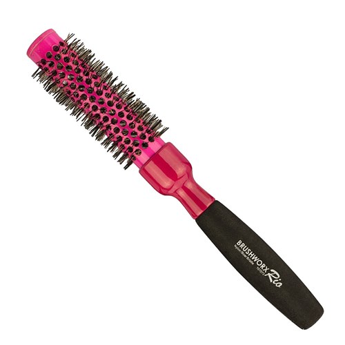 Brushworx Rio Pink Medium Ceramic Hot Tube Hair Brush