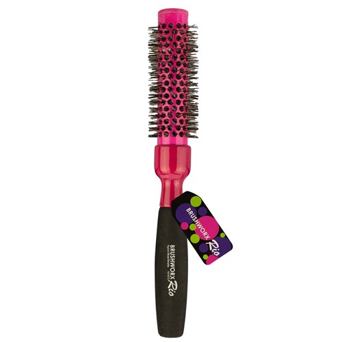 Brushworx Rio Pink Medium Ceramic Hot Tube Hair Brush