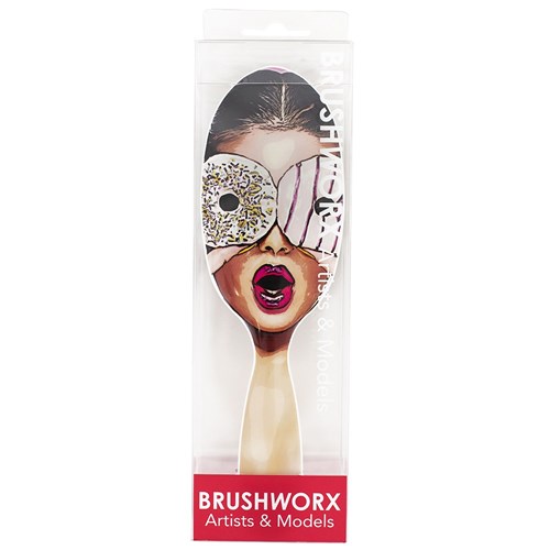 Brushworx Artists and Models Cushion Hair Brush Sugar Baby